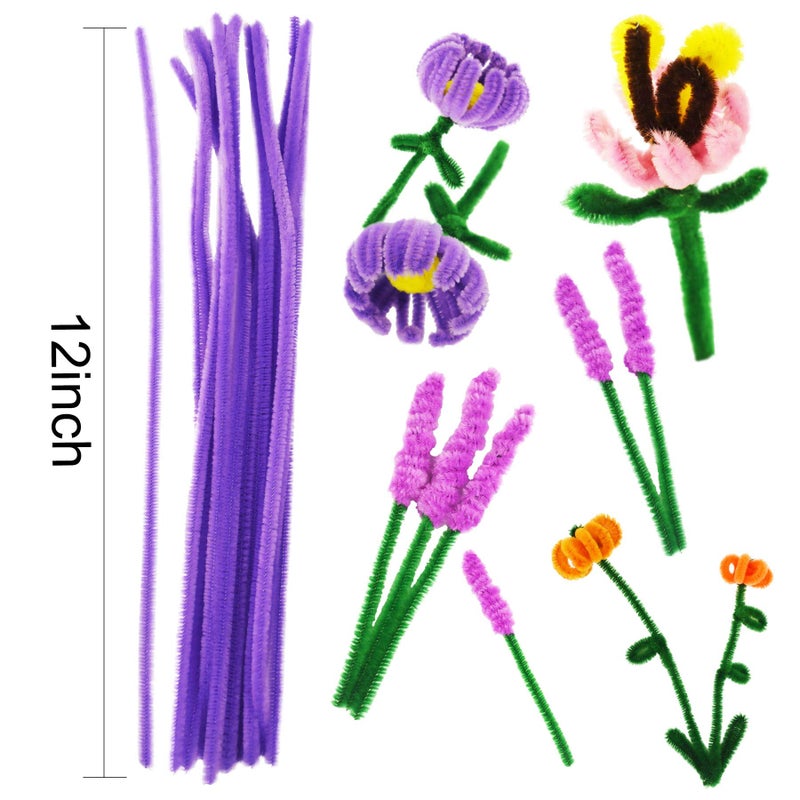 PenVinoo 862 Pieces Art & Craft Supplies Set DIY Activities & Parties Pipe Cleaners Craft Set 200 Pcs Pipe Cleaners 454 Pcs Pom Poms 208 Pcs Wiggle Eyes Self Adhesive - Image 4